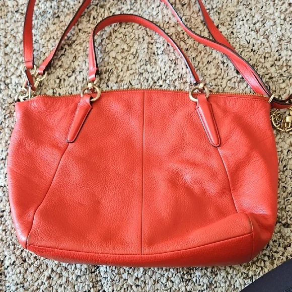 Coach Red Leather with Gold Hardware - Picture 4 of 7